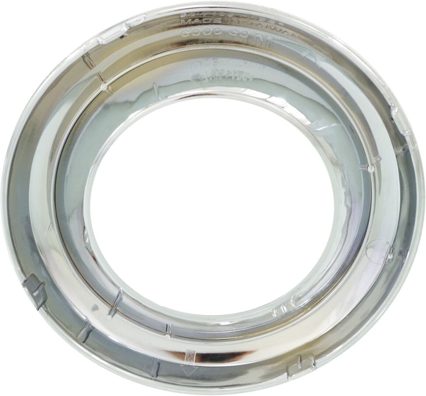 Front Fog Light Trim Chrome Right Passenger Side Direct Replacement Compatible With 2009-2012 Toyota RAV4 TO1039128 521270R030