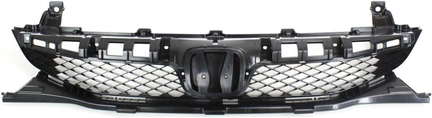 Front Grille Shell & Insert Primed Direct Replacement Compatible With 2009-2011 Honda Civic HO1200198 71121SNAA50