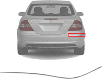 Rear Bumper Trim Chrome Right Passenger Side Direct Replacement Compatible With 2003-2009 Mercedes Benz CLK-Class MB1147111 2098850621