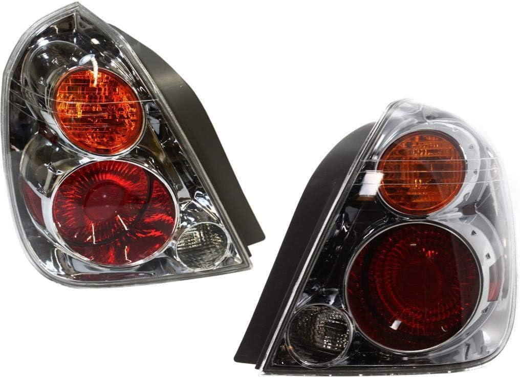 Set Of 2 Tail Lights Assembly Right Passenger & Left Driver Side Direct Replacement Compatible With 2002-2004 Nissan Altima NI2800154 NI2801154 265558J025 265508J025