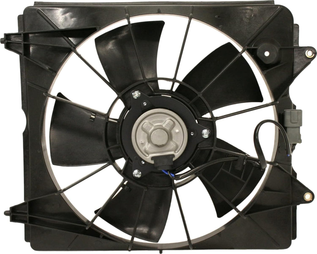 Front Radiator Fan Shroud Assembly Direct Replacement Compatible with 2007-2009 Honda CR-V HO3110116 19015RZAA01-PFM 19015RZAA01 19020PNLG01