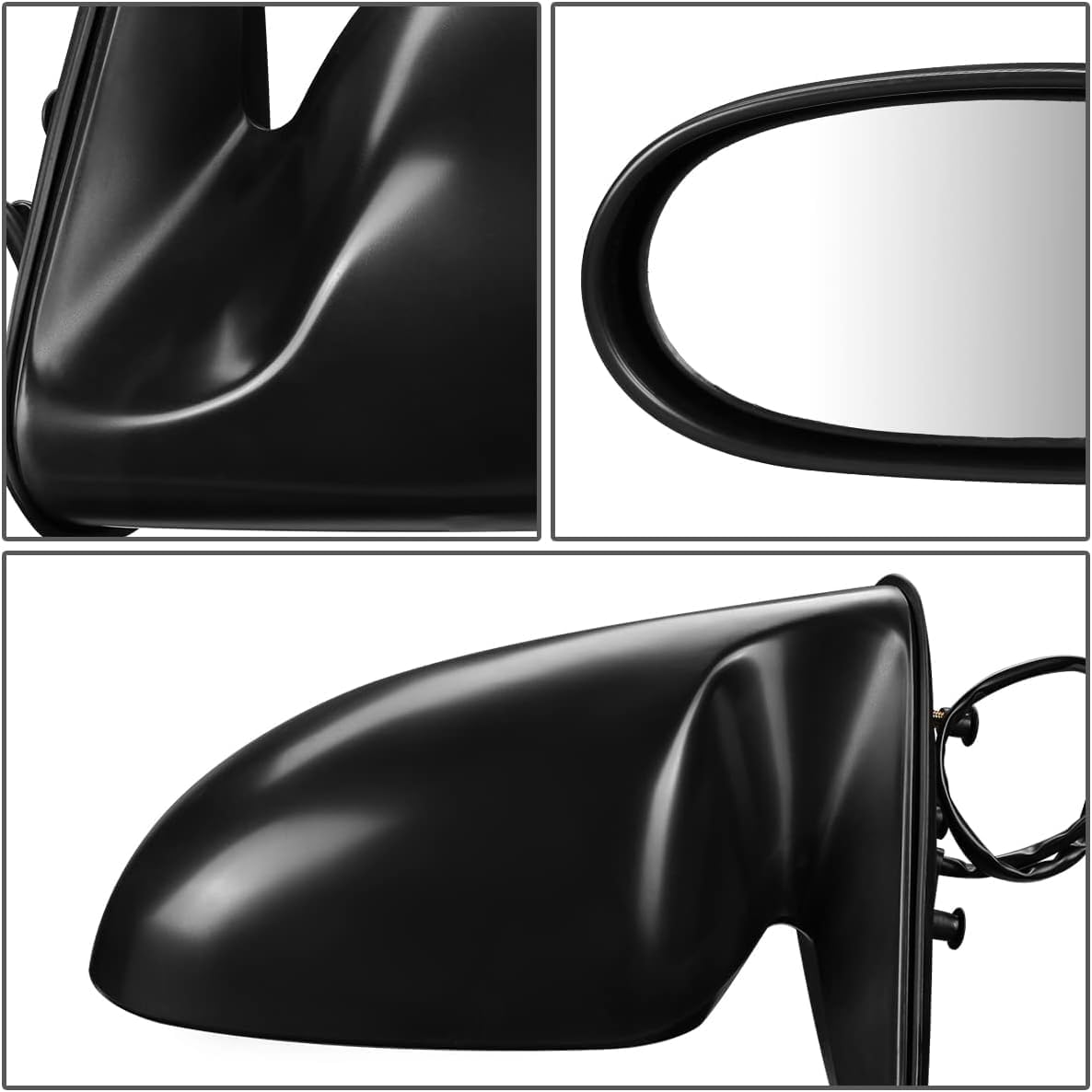 Front Power Mirror Non-Folding Primed Left Driver Side Direct Replacement Compatible With 2000-2006 Nissan Sentra NI1320133 963025M205