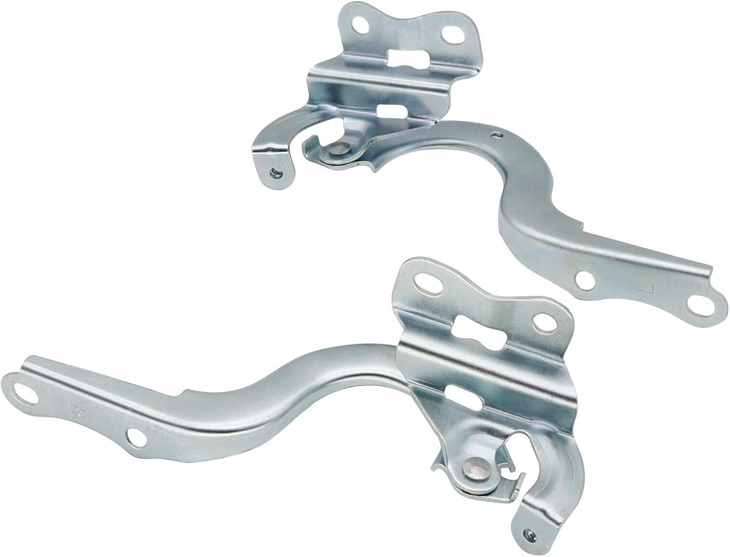 Set Of 2 Hood Hinge Left Driver & Right Passenger Side Direct Replacement Compatible With 2014-2016 Toyota Corolla TO1236187 TO1236188 5341002220 5342002250