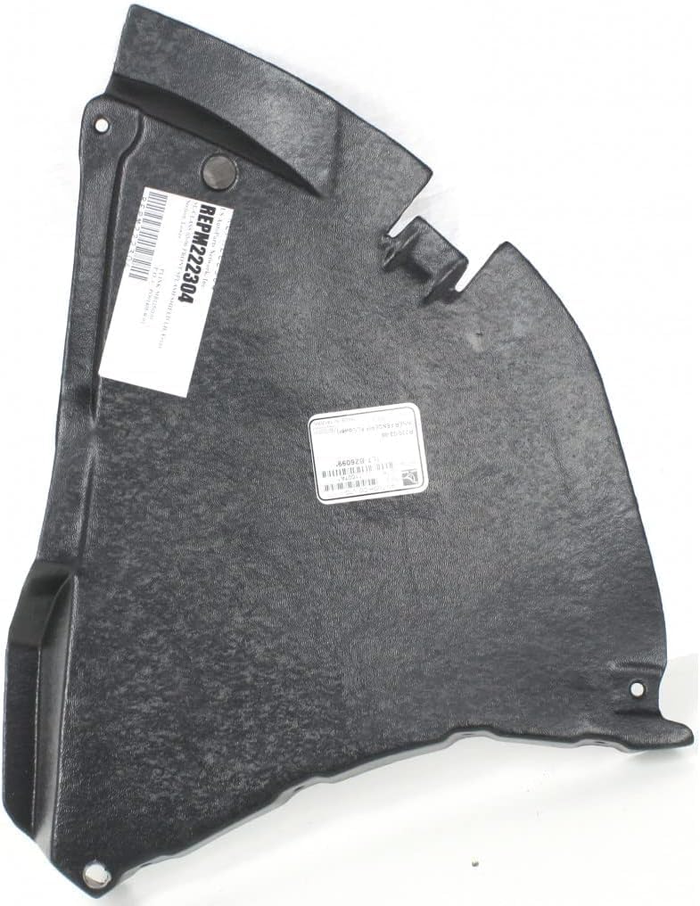 Front Lower Section Fender Liner Left Driver Side Direct Replacement Compatible With 2003-2006 Mercedes Benz SL-Class MB1250109 2306900730