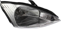 Set Of 2 Front Headlight Assembly Halogen Right Passenger & Left Driver Side Direct Replacement Compatible With 2000-2002 Ford Focus FO2503171 FO2502171 3S4Z13008CC 3S4Z13008CD