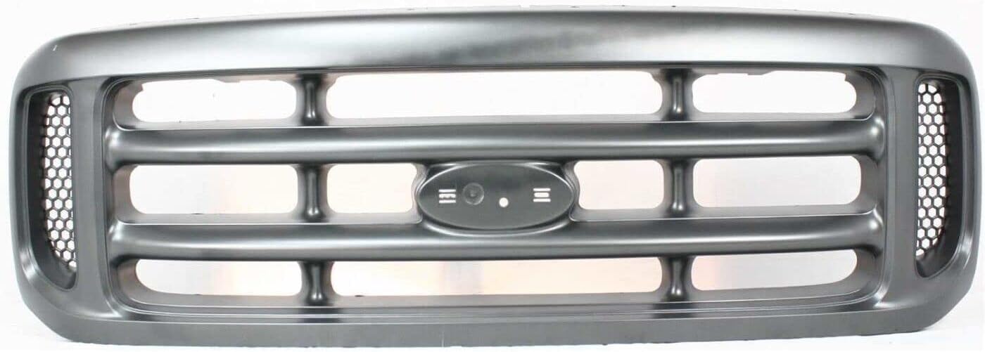 Front Grille Painted Argent Shell And Cross Bar Insert Plastic Direct Replacement Compatible With 1999-2004 Ford F-Series Super Duty FO1200362 YC3Z8200AAA