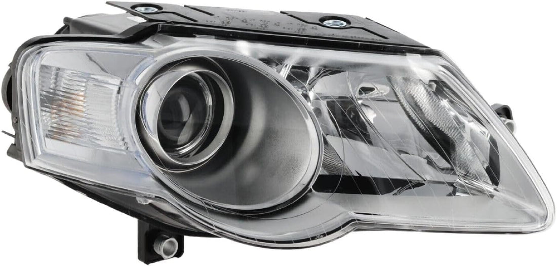 Set Of 2 Front Head Light Assembly Plastic Left Driver & Right Passenger Side Direct Replacement Compatible With 2006-2010 Volkswagen Passat VW2502130 VW2502134 VW2503130 VW2503134