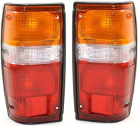 Set Of 2 Tail Light Assembly With Black Trim Right Passenger & Left Driver Side Direct Replacement Compatible With 1984-1989 Toyota 4Runner / 1984-1988 Pickup TO2801103 TO2800103
