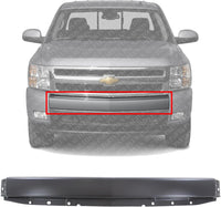 Front Bumper Face Bar Primed Steel Without Air Intake Holes Direct Replacement Compatible With 2007-2013 Chevrolet Silverado 1500 GM1002829 15836962