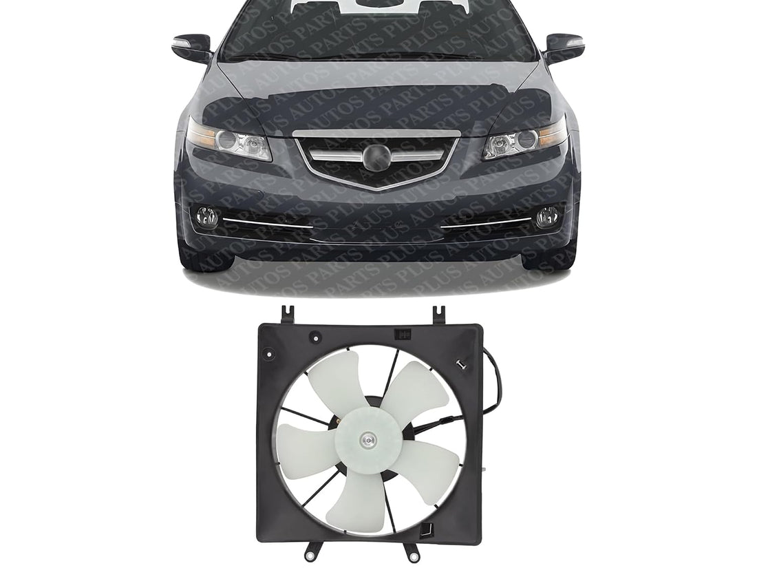 Front Radiator Fan Shroud Assembly Left Driver Side Direct Replacement Compatible with 2004-2008 Acura TL AC3115109 19015RDAA01
