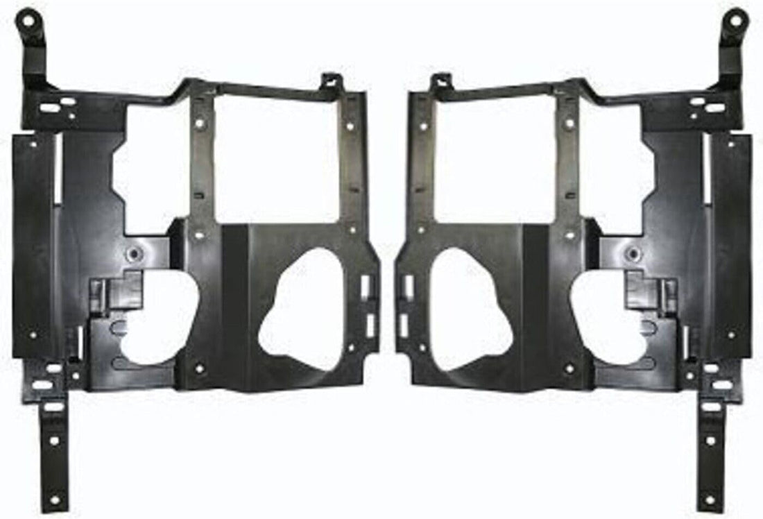 Set of 2 Head Light Support Bracket Left Driver & Right Passenger Side Direct Replacement Compatible with 2003-2006 GMC Sierra 1500 2500HD 3500 GM1221133 GM1221132 15798924 15798923