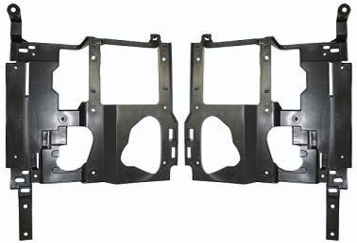 Set of 2 Head Light Support Bracket Left Driver & Right Passenger Side Direct Replacement Compatible with 2003-2006 GMC Sierra 1500 2500HD 3500 GM1221133 GM1221132 15798924 15798923