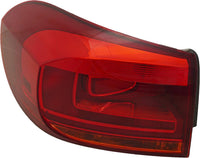 Tail Light Outer Assembly Left Driver Side Direct Replacement Compatible With Compatible With 2012-2017 Volkswagen Tiguan / 2017-2018 Limited VW2804110 5N0945095R