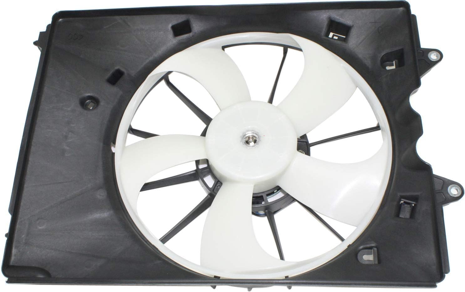 Front A/C Condenser Fan Assembly Left Driver Side Direct Replacement Compatible with 2014-2020 Acura MDX / 2017-2023 Honda Ridgeline AC3115125 190155J6A01-PFM