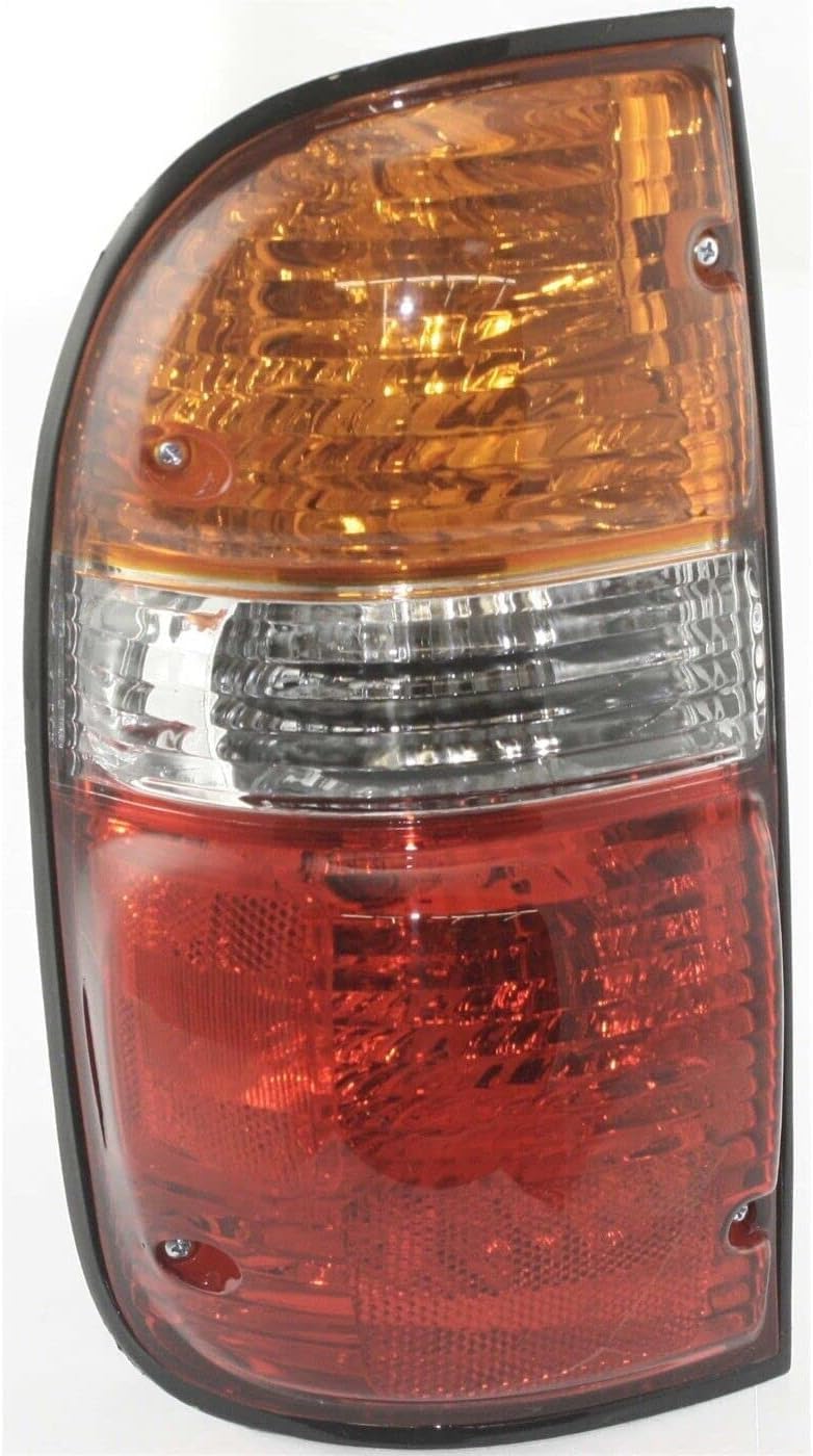 Front Headlights + Corner Light With Chrome Trim + Tail Lamp Assembly Left Driver & Right Passenger Side Direct Replacement Compatible With 2001-2004 Toyota Tacoma TO2503136 TO2502136