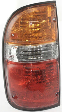 Front Headlights + Corner Light With Chrome Trim + Tail Lamp Assembly Left Driver & Right Passenger Side Direct Replacement Compatible With 2001-2004 Toyota Tacoma TO2503136 TO2502136