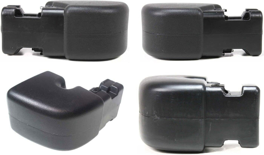 Front And Rear Bumper End Caps Primed LH & RH Side Direct Replacement Compatible With Jeep Wrangler 1997-2006 CH1104140 CH1105140 CH1004128 CH1005128 55155757AB 55155756AB 55078139AA