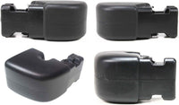 Front And Rear Bumper End Caps Primed LH & RH Side Direct Replacement Compatible With Jeep Wrangler 1997-2006 CH1104140 CH1105140 CH1004128 CH1005128 55155757AB 55155756AB 55078139AA