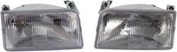 Set Of 2 Front Headlights Assembly Right Passenger & Left Driver Side Direct Replacement Compatible With 1992-1997 Ford F-Series FO2503114 FO2502118 F2TZ13008A F2TZ13008B