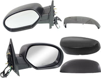 AUTOS PARTS PLUS Front Power Mirror Manual Folding With 1 Primed And 1 Textured Cap Right & Left Side Direct Replacement Compatible With Silverado/Sierra 1500 2007-2013/2500 HD 3500 HD 07-14
