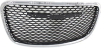 Front Grille Assembly Plastic Chrome Shell With Prime Insert Direct Replacement Compatible With 2015-2023 Chrysler 300 CH1200395 5SW16RXFAE