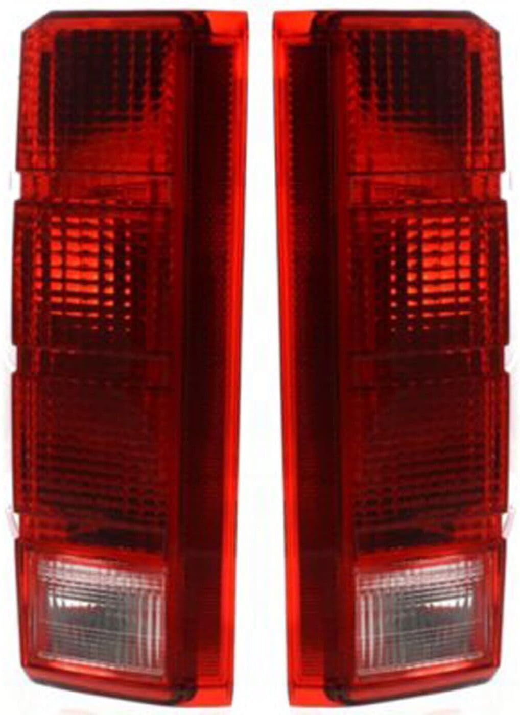 Set Of 2 Tail Light Left Driver & Right Passenger Side Direct Replacement Compatible With 1980-1986 Ford F-Series FO2800103 FO2801102 E4TZ13405B E4TZ13404B