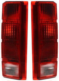 Set Of 2 Tail Light Left Driver & Right Passenger Side Direct Replacement Compatible With 1980-1986 Ford F-Series FO2800103 FO2801102 E4TZ13405B E4TZ13404B