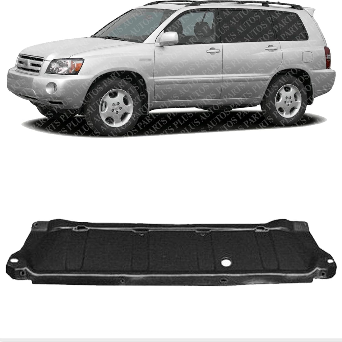 Front Engine Splash Shield Under Cover Direct Replacement Compatible with 2001-2007 Toyota Highlander TO1228142 5144148020