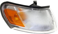 Front Headlights + Corner Lamps Assembly Right Passenger & Left Driver Side Direct Replacement Compatible With Toyota Corolla 1993-1997 TO2503107 TO2502107 TO2550106 TO2551106