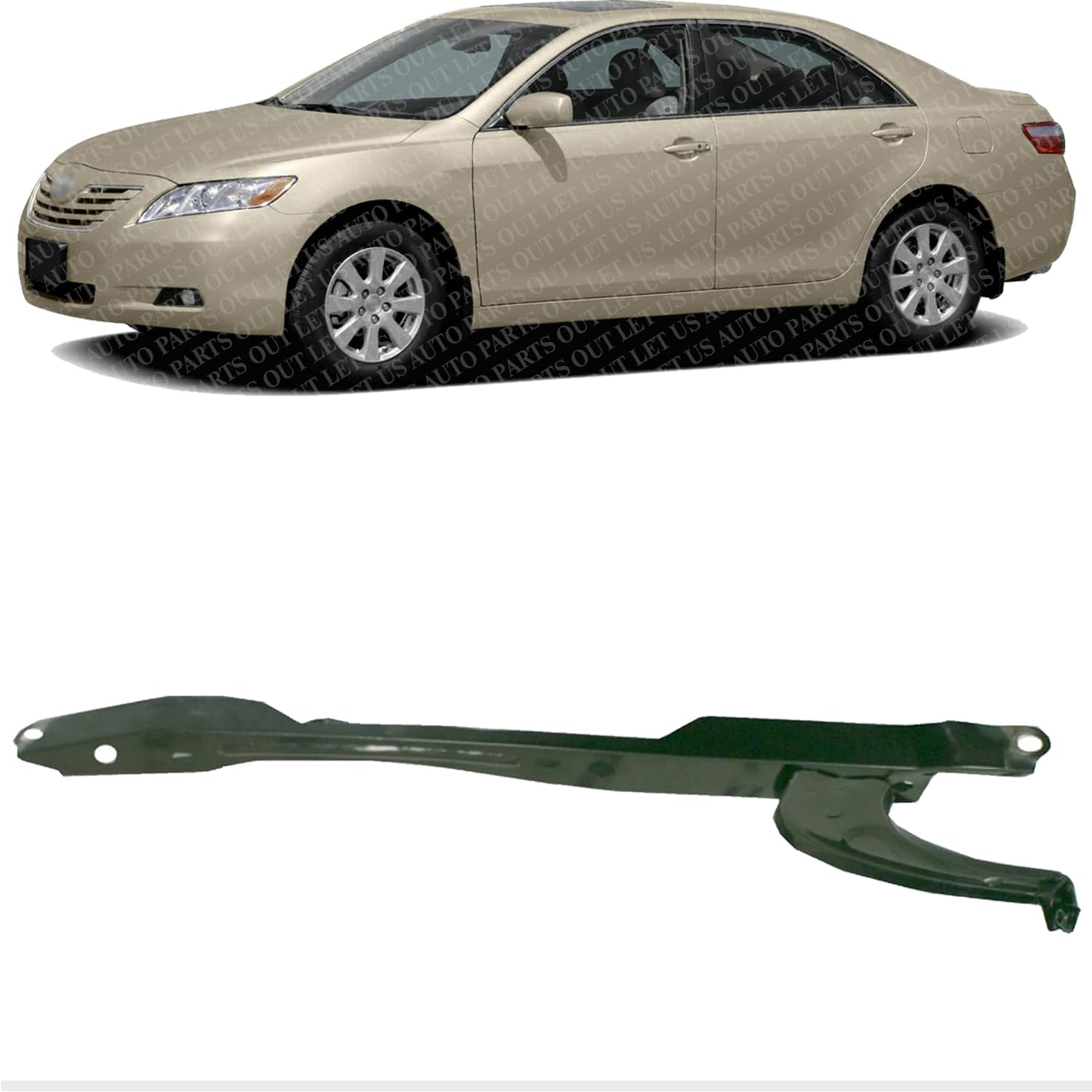 Front Center Radiator Hood Lock Support Steel Direct Replacement Compatible With 2007-2011 Toyota Camry TO1233104 5320806020