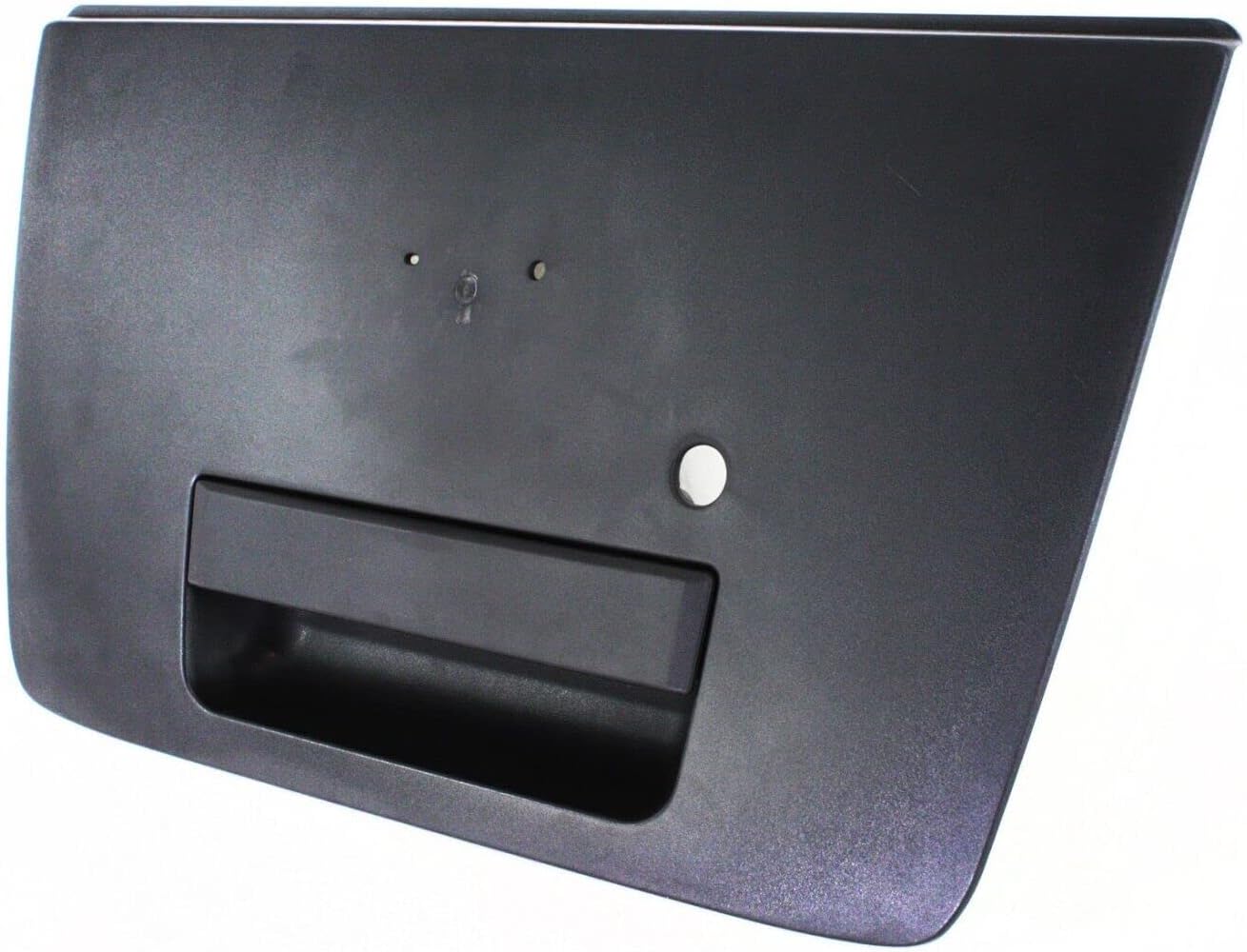 Tailgate Handle Textured Black with Emblem Provision & Keyhole Direct Replacement Compatible with 2004-2012 Nissan Titan NI1915110 906067S200