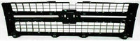 Front Grille Chrome Shell & Insert + Hood Molding Direct Replacement Compatible With 2007-2010 Chevrolet Silverado 2500/3500 HD GM1200608 GM1235112 25825521 15911579