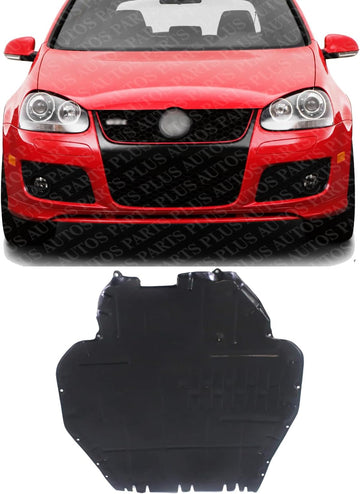 Front Engine Splash Shield Under Cover Plastic Direct Replacement Compatible with 1999-2010 Volkswagen Jetta VW1228106 1J0825237M