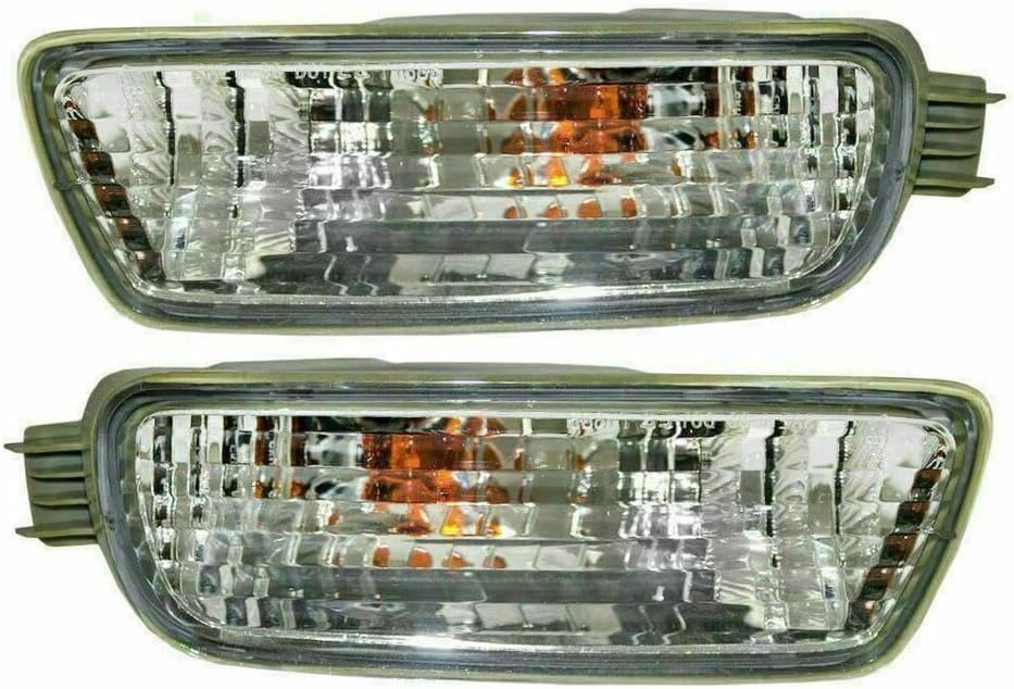 Front Bumper + Upper Cover + Valance + Reinforcement + Bracket + Retainer + Filler + Corner & Signal Lamp Left & Right Side Direct Replacement Compatible With For 01-04 Toyota Tacoma
