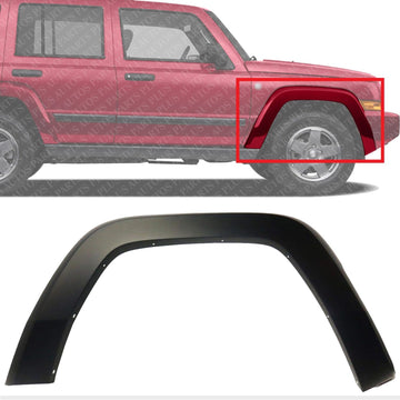 Front Fender Flare Primed Right Passenger Side Direct Replacement Compatible With 2006-2010 Jeep Commander CH1269120 5JP82TZZAC