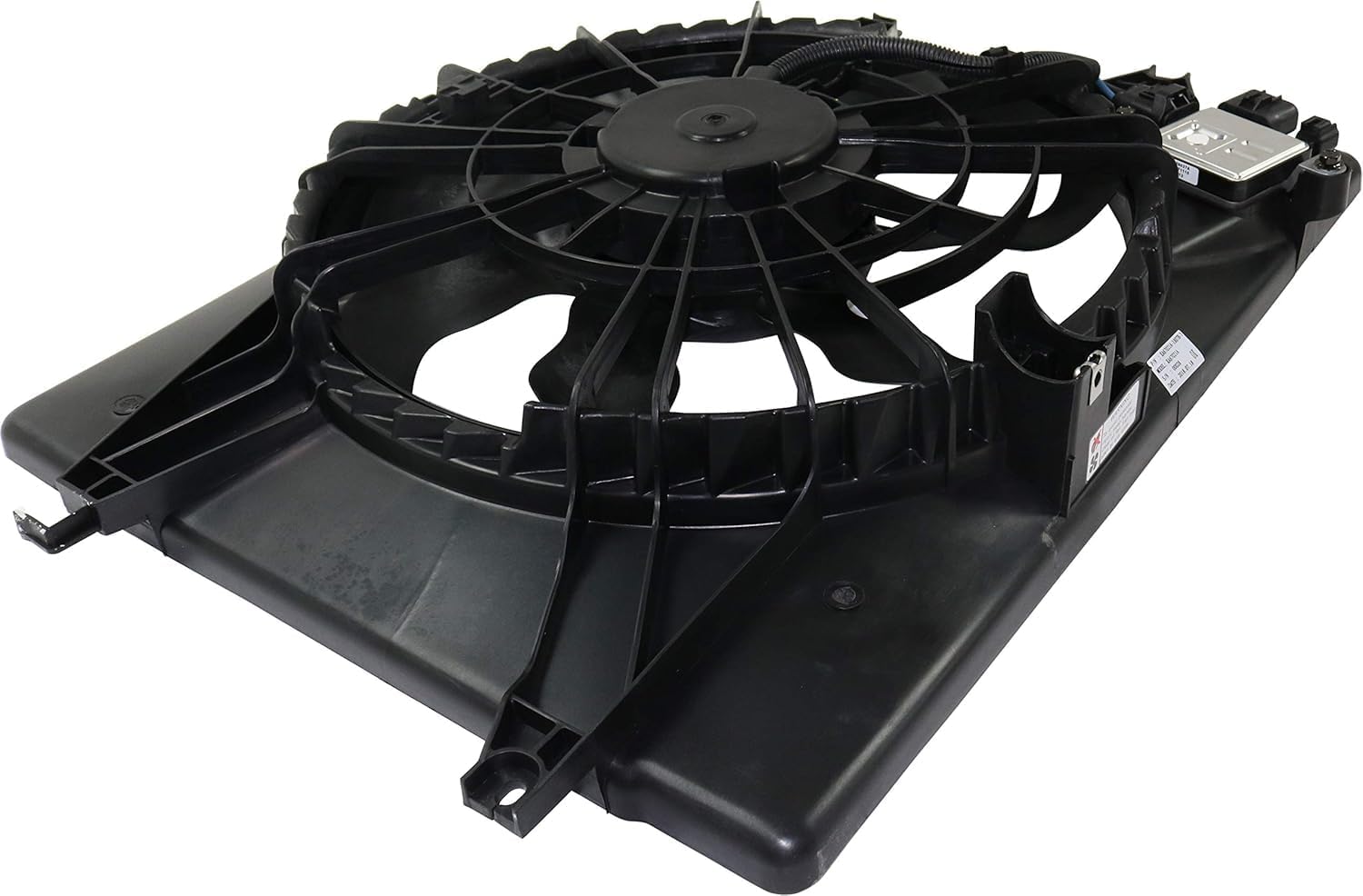 AUTOS PARTS PLUS Radiator Cooling Fan Assembly Direct Replacement Compatible With 2011-2015 Hyundai Sonata / 2014-2016 Kia Optima Hybrid 2.4L HY3115149 253804R500