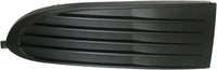 Front Bumper Centre Grille + Fog Light Cover Textured Left Driver & Right Passenger Side Direct Replacement Compatible With 2009-2013 Dodge Journey CH1039134 CH1038134 CH1036112