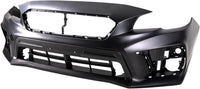 Front Bumper Cover Primed Direct Replacement Compatible With 2018-2021 Subaru WRX SU1000190 57704VA050