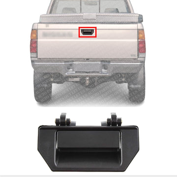 Tail Gate Handle Textured Plastic Direct Replacement Compatible with 1998-2000 Nissan Frontier / 1986-1997 Pickup NI1916100 906068Z360