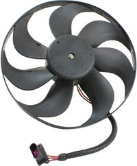 Front Radiator Cooling Fan Assembly Direct Replacement Compatible With 1999-2006 Volkswagen Golf / 1999-2005 Jetta / 2000-2006 Audi TT Quattro VW3117105 6X0959455F