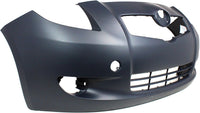Front Bumper Cover Primed With Fog Light Holes Direct Replacement Compatible With 2007-2008 Toyota Yaris TO1000325 5211952925