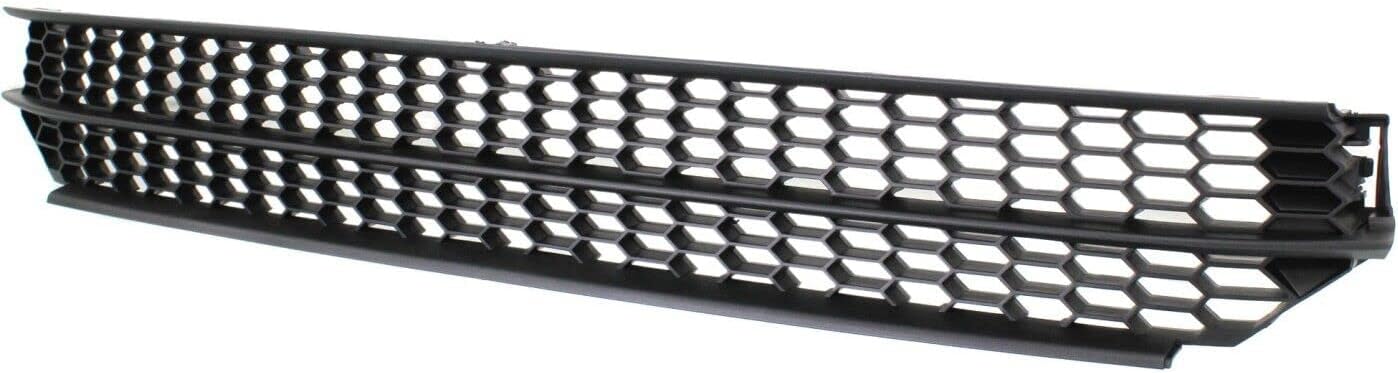 Front Bumper Center Lower Grille Textured Gray Direct Replacement Compatible With 2012-2015 Volkswagen Passat VW1036126 5618536779B9