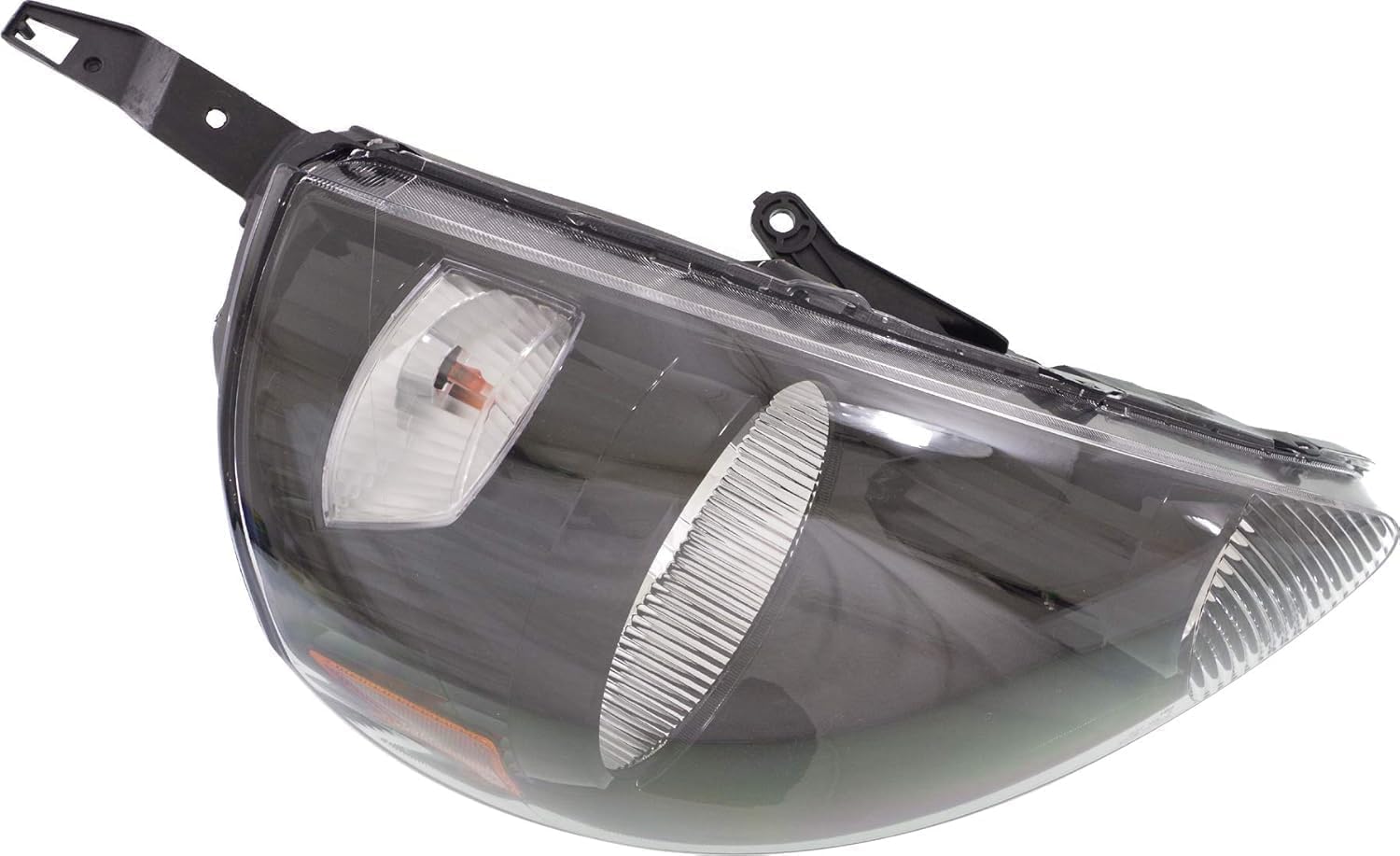 Front Head Light Assembly Black Interior Left Driver Side Direct Replacement Compatible With 2007-2008 Honda Fit 33151SLNA01Z