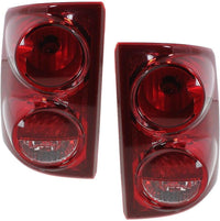 Set Of 2 Tail Light Assembly Right Passenger & Left Driver Side Direct Replacement Compatible With 2005-2010 Dodge Dakota 55077604AD-PFM 55077605AD-PFM