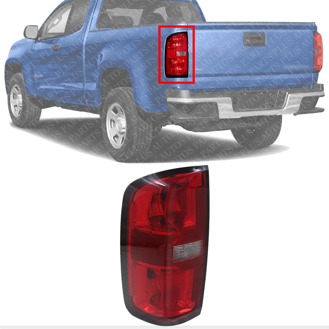 Tail Light Assembly Left Driver Side Direct Replacement Compatible With 2015-2022 Chevrolet Colorado GM2800270 84169777