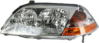 Front Head Light + Fog Lamp Lens And Housing Right Passenger & Left Driver Side Direct Replacement Compatible With 2001-2003 Acura MDX AC2519103 AC2518103 AC2592103 AC2593103