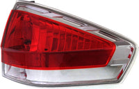 Tail Light Assembly Right Passenger Side With Chrome Insert Direct Replacement Compatible With 2009-2011 Ford Focus FO2801215 9S4Z13404D