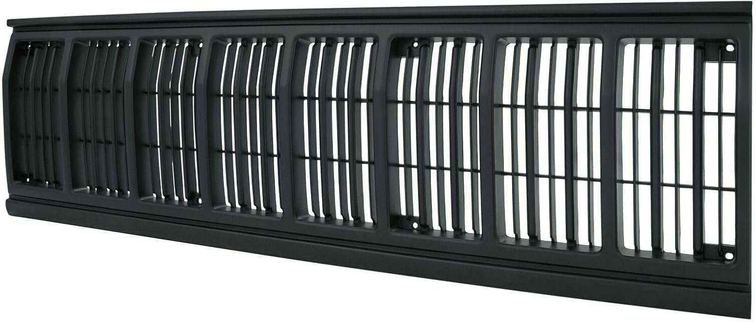 AUTOS PARTS PLUS Front Grille + Headlight Door Bezels Primed Left Driver & Right Passenger Side Direct Replacement Compatible With 1991-1996 Jeep Cherokee CH1200177 CH2513124 CH2512124 5DV54TZZ