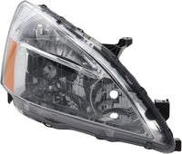 Set Of 2 Front Head Lights Lens & Housing Left Driver And Right Passenger Side Direct Replacement Compatible With 2003-2007 Honda Accord HO2502120 HO2503120 33151SDAA01 33101SDAA01