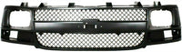 Front Grille Black Shell & Insert Direct Replacement Compatible With 2003-2017 Chevrolet Express/GMC Savana Van 1500 2500 3500 GM1200538 22816424